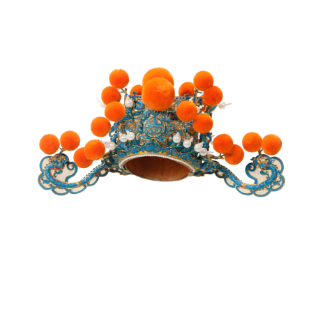   忠纱帽 配 驸马套翅翎尾