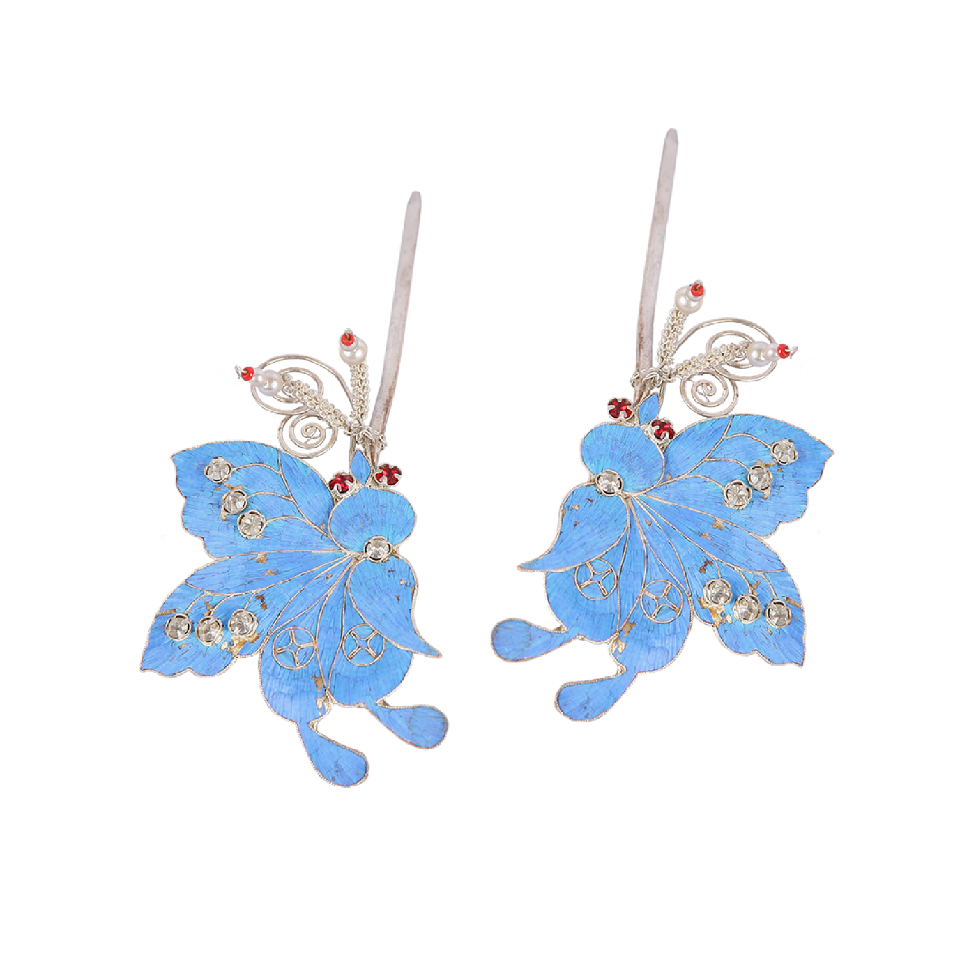   点翠头面 偏蝴蝶