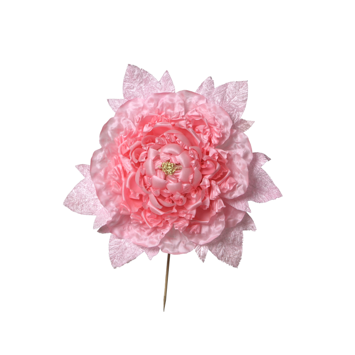   粉大牡丹绢花