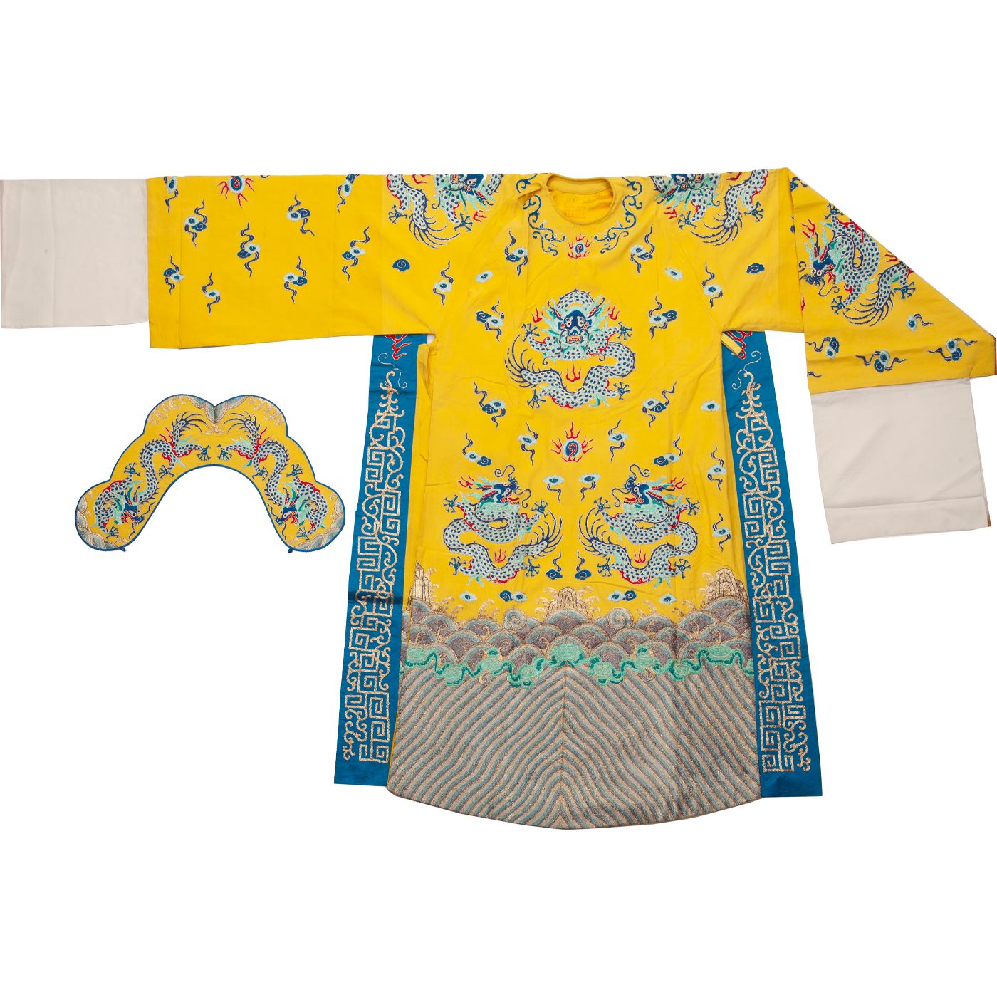   明黄圈金绣团龙蟒