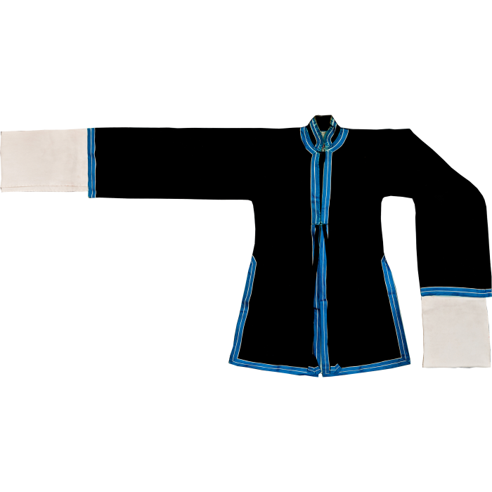   青圈蓝边女褶子