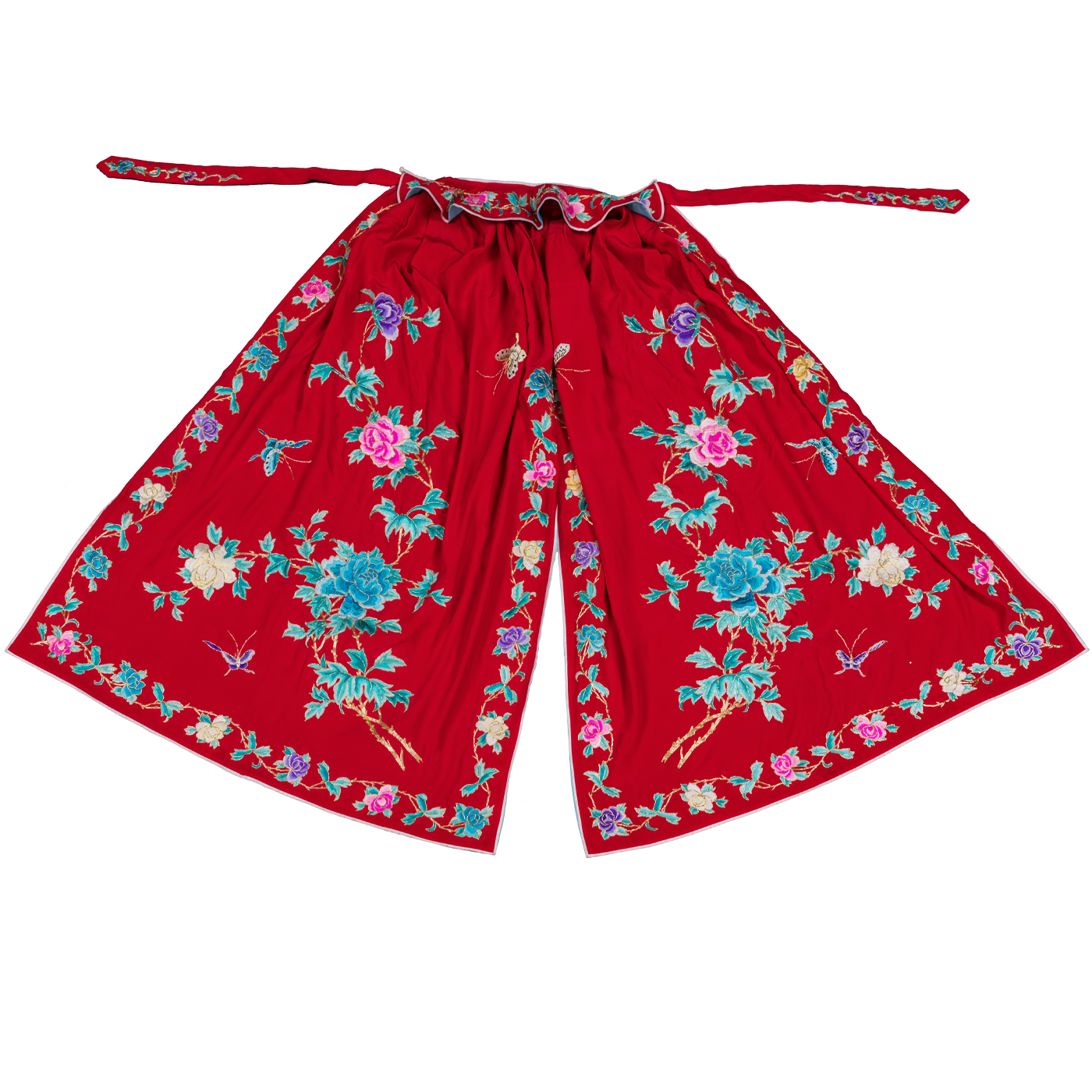   红绣牡丹花斗篷