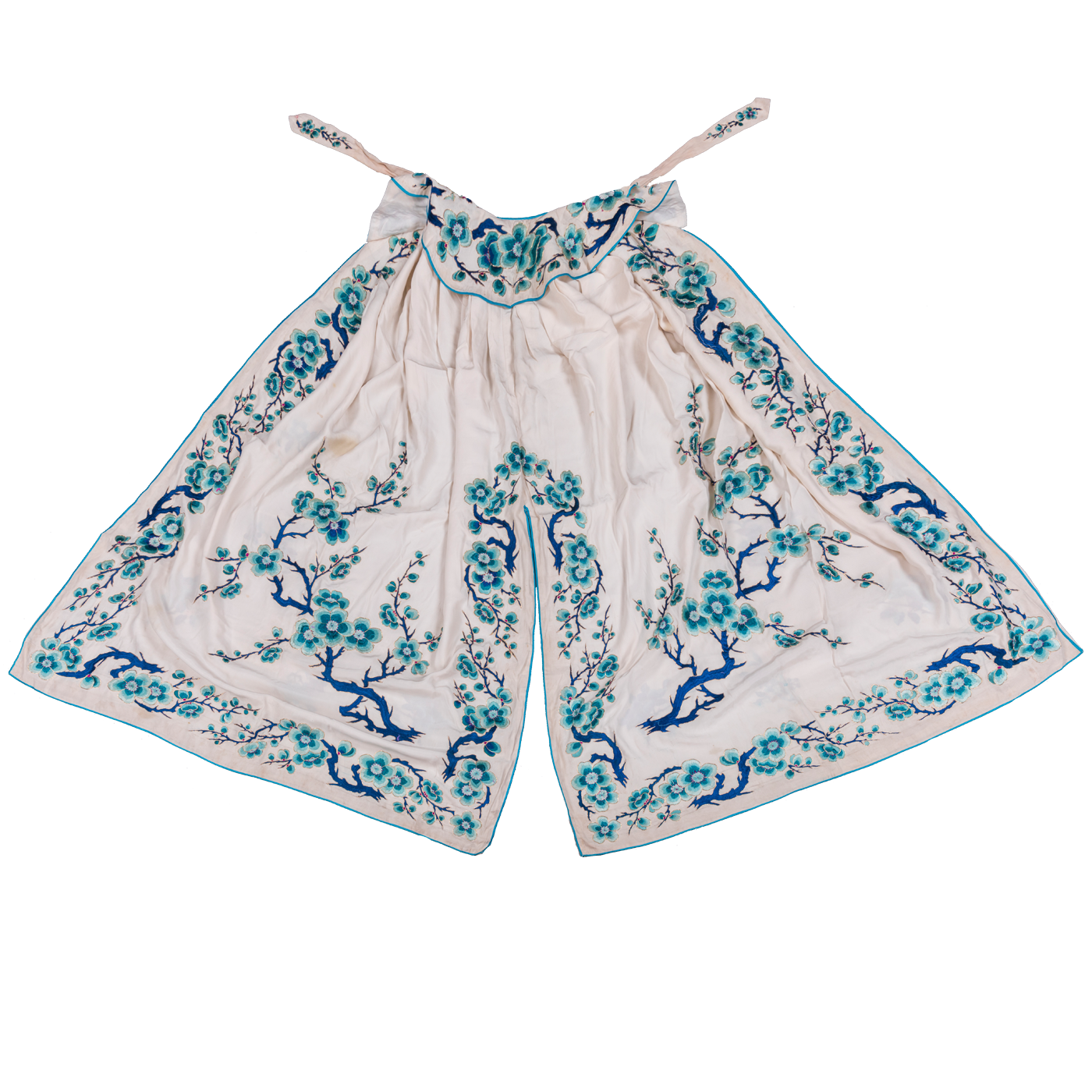   白绣三蓝梅花斗篷