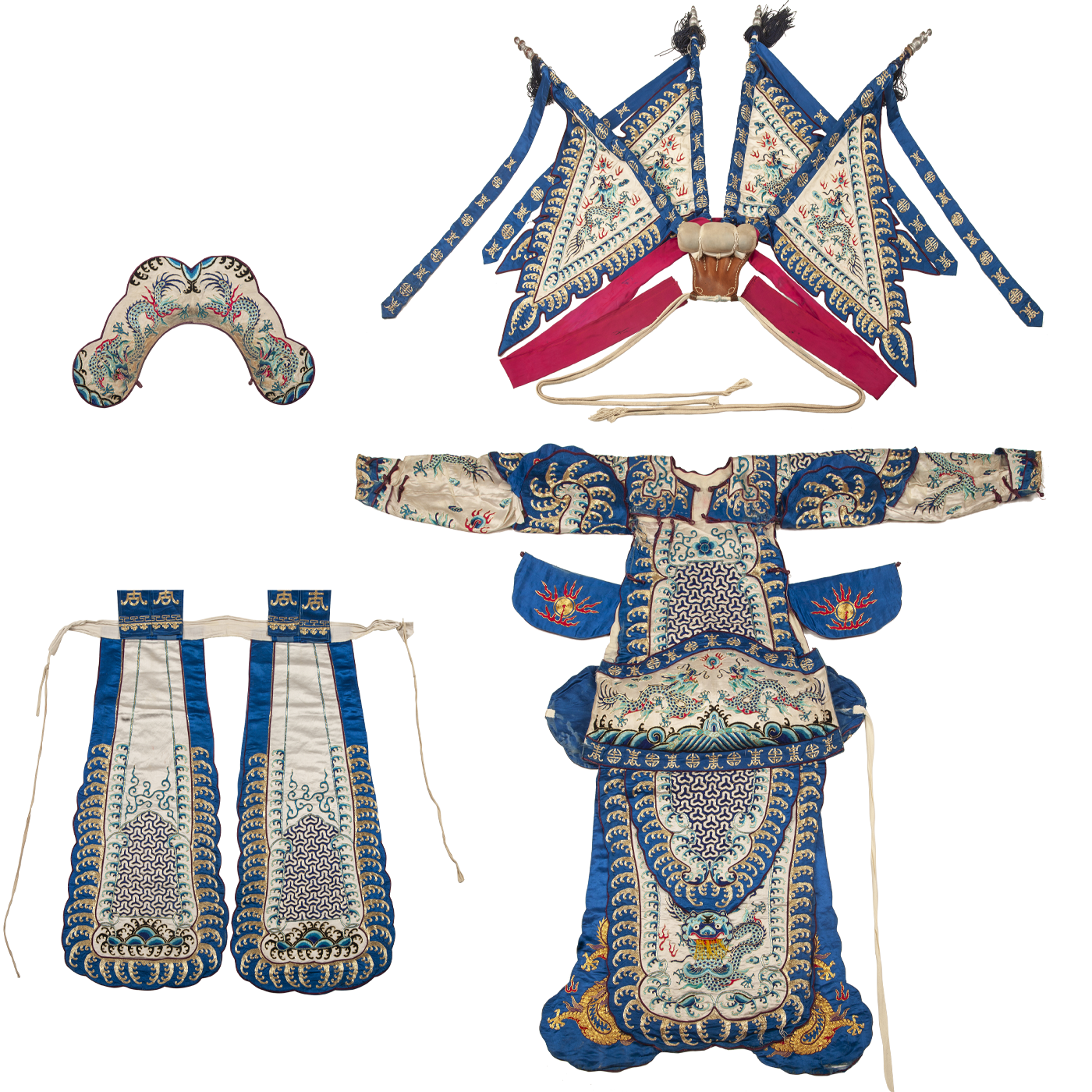   白靠 含下甲 苫肩 靠旗