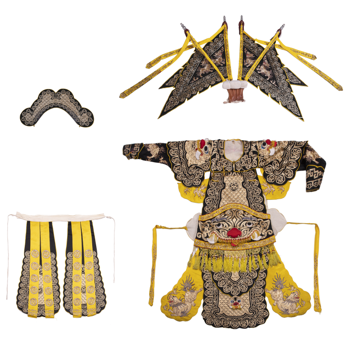   黑霸王靠 含下甲 苫肩 靠旗