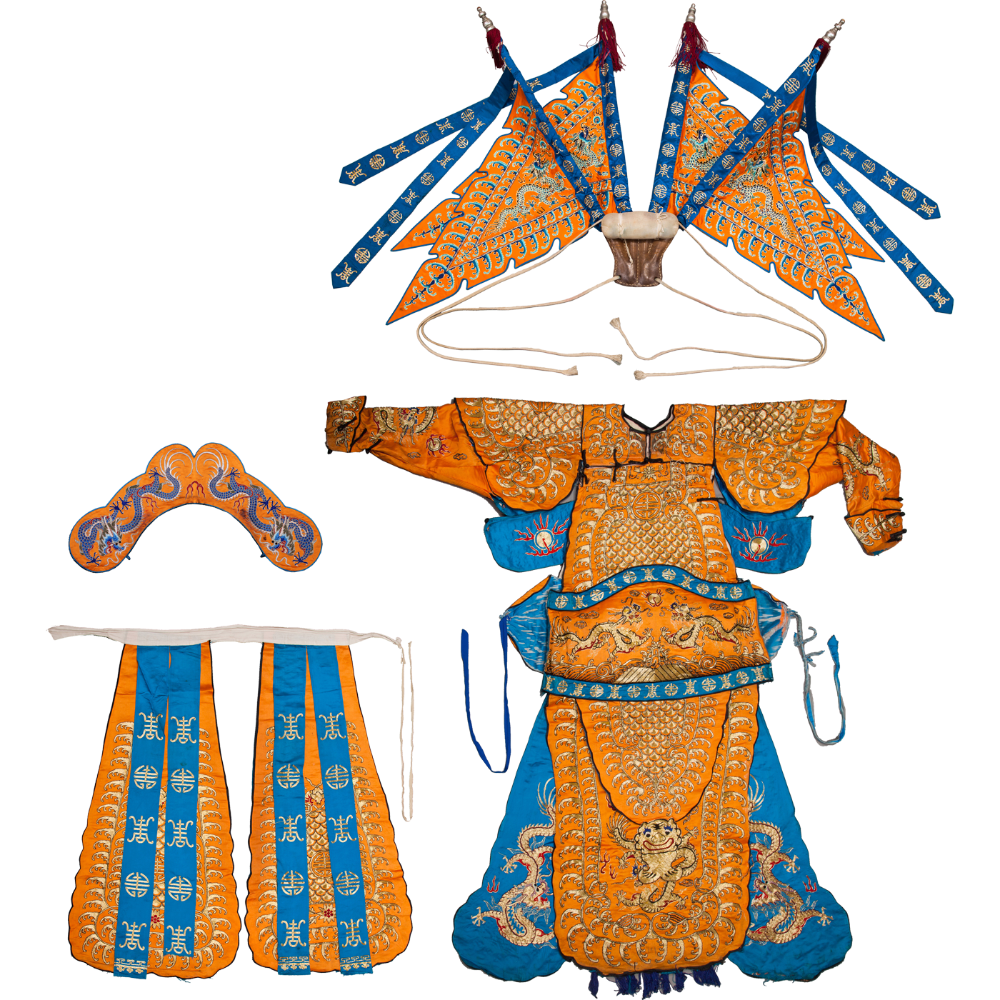   杏黄靠 含下甲 苫肩 靠旗