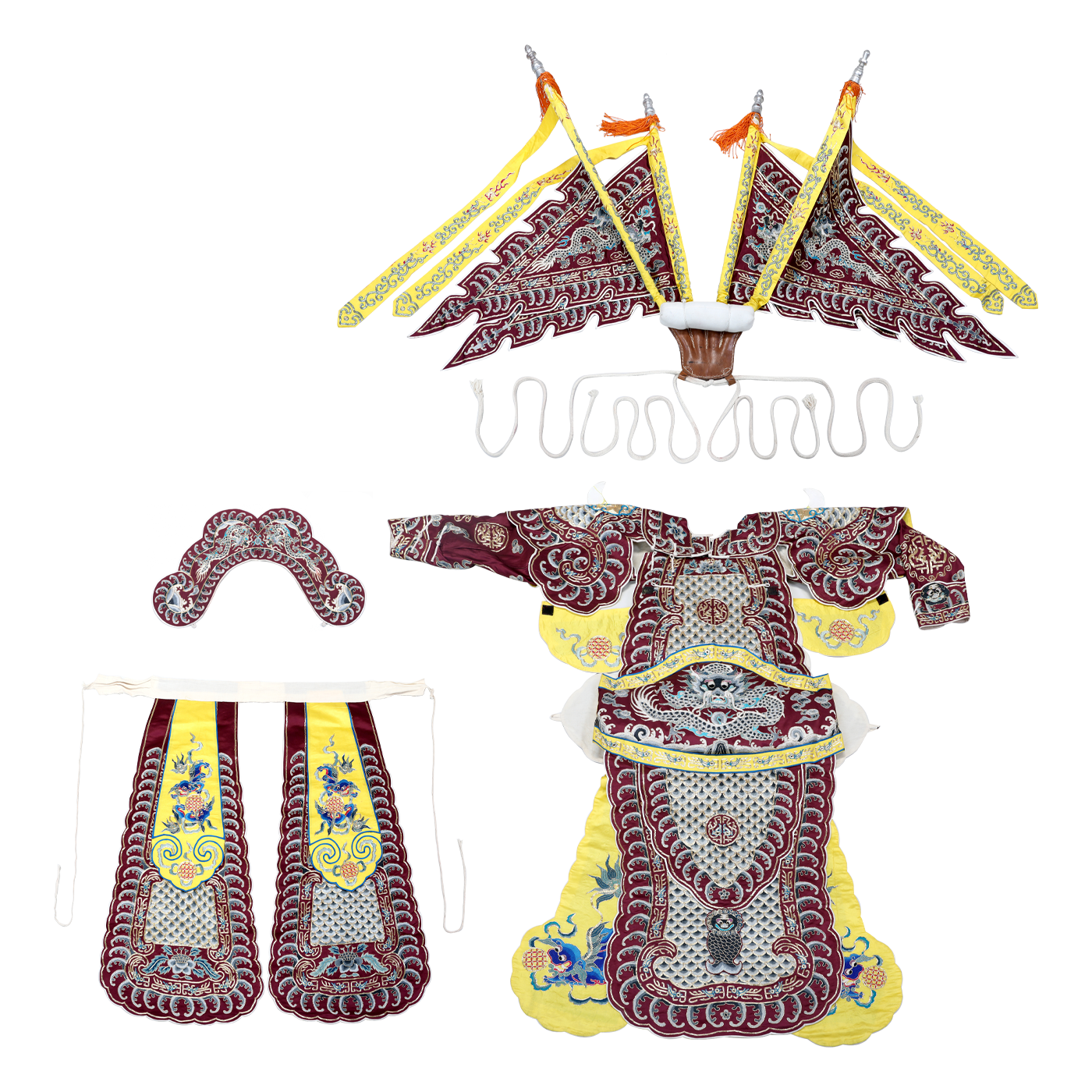   紫靠 含下甲 苫肩 靠旗