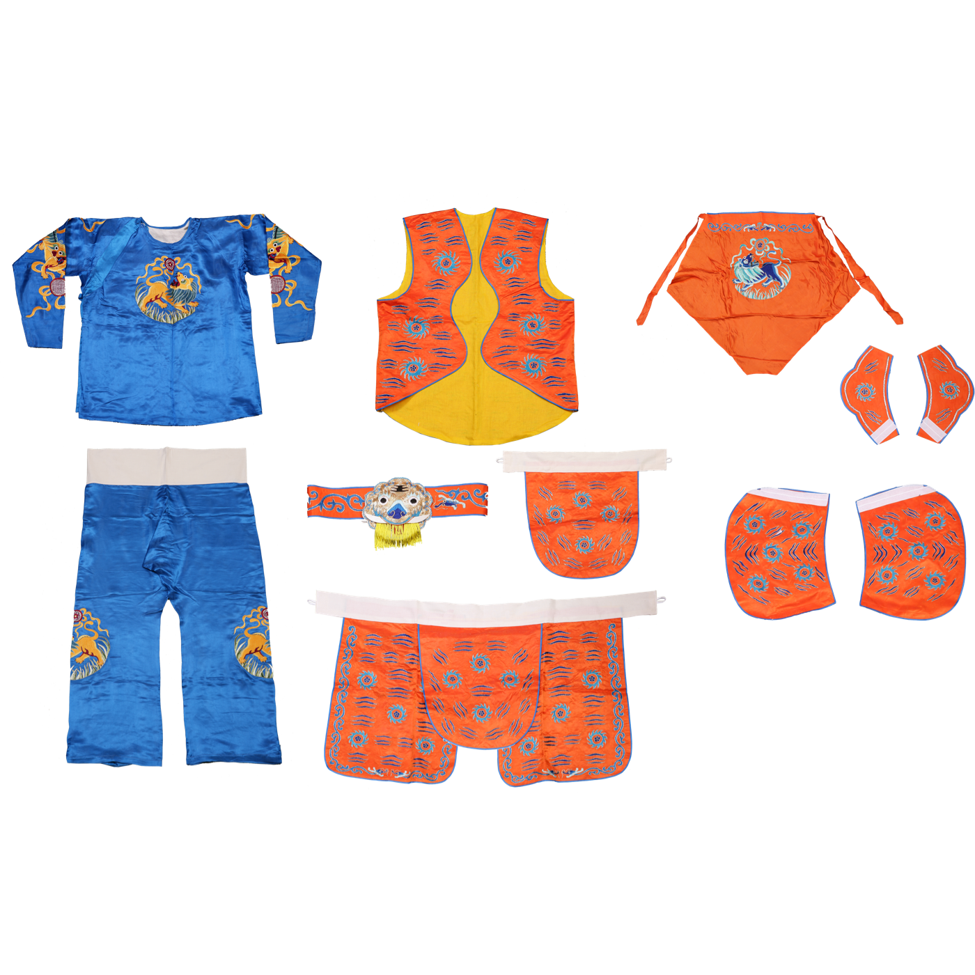   蓝大马童服 含配件