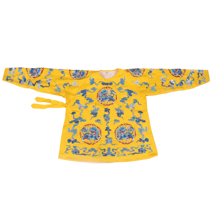   明黄团麒麟挎衣