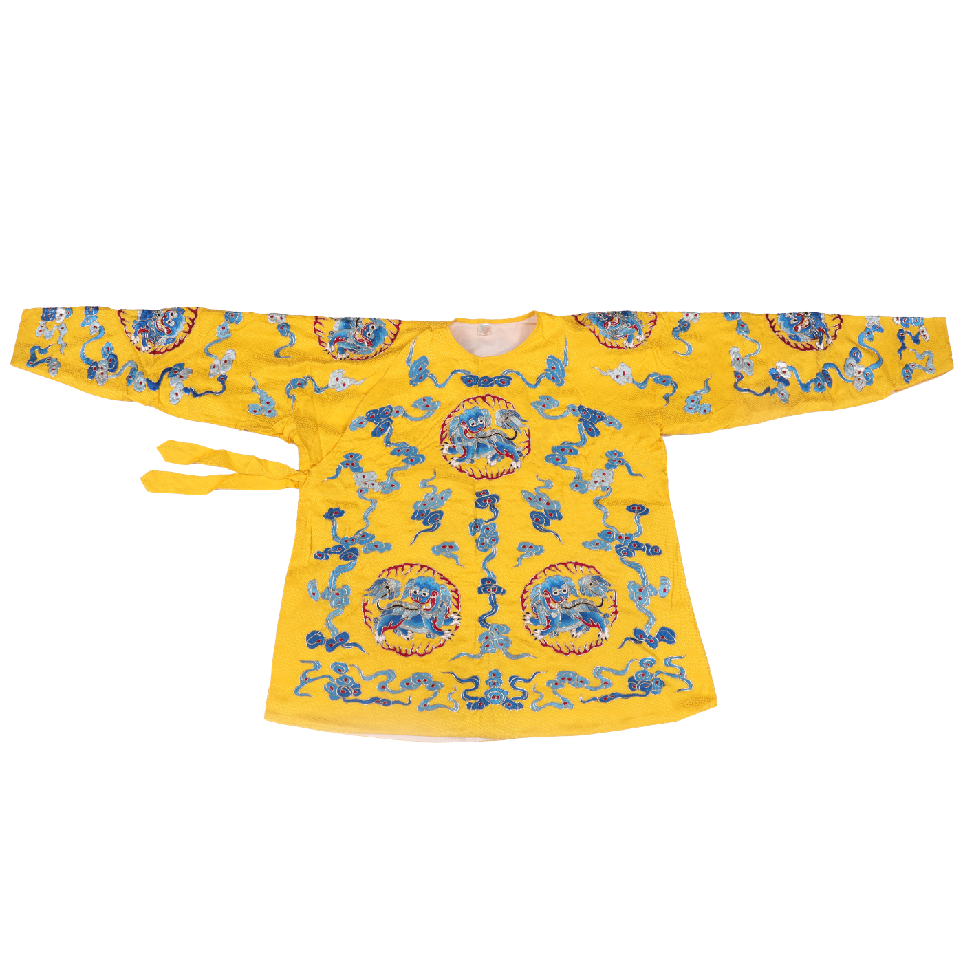   明黄团麒麟挎衣