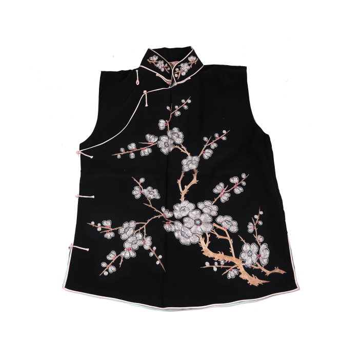   青绣梅花小坎肩