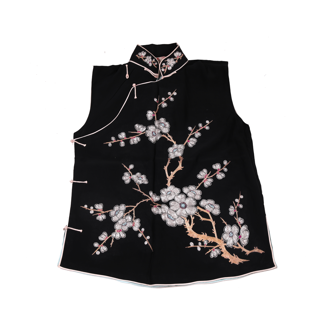   青绣梅花小坎肩