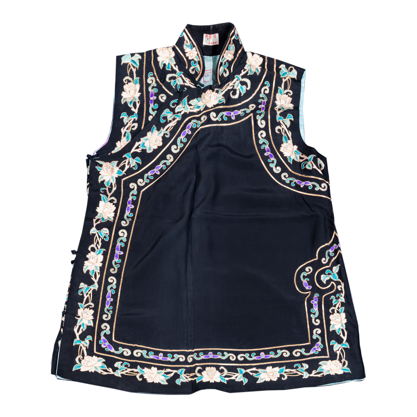   黑圈花边大坎肩